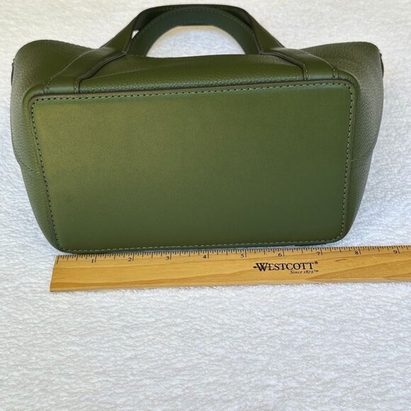 Michael Kors Amazon Green Hadleigh Small Double Handle Tote Messenger Bag - Picture 8 of 16